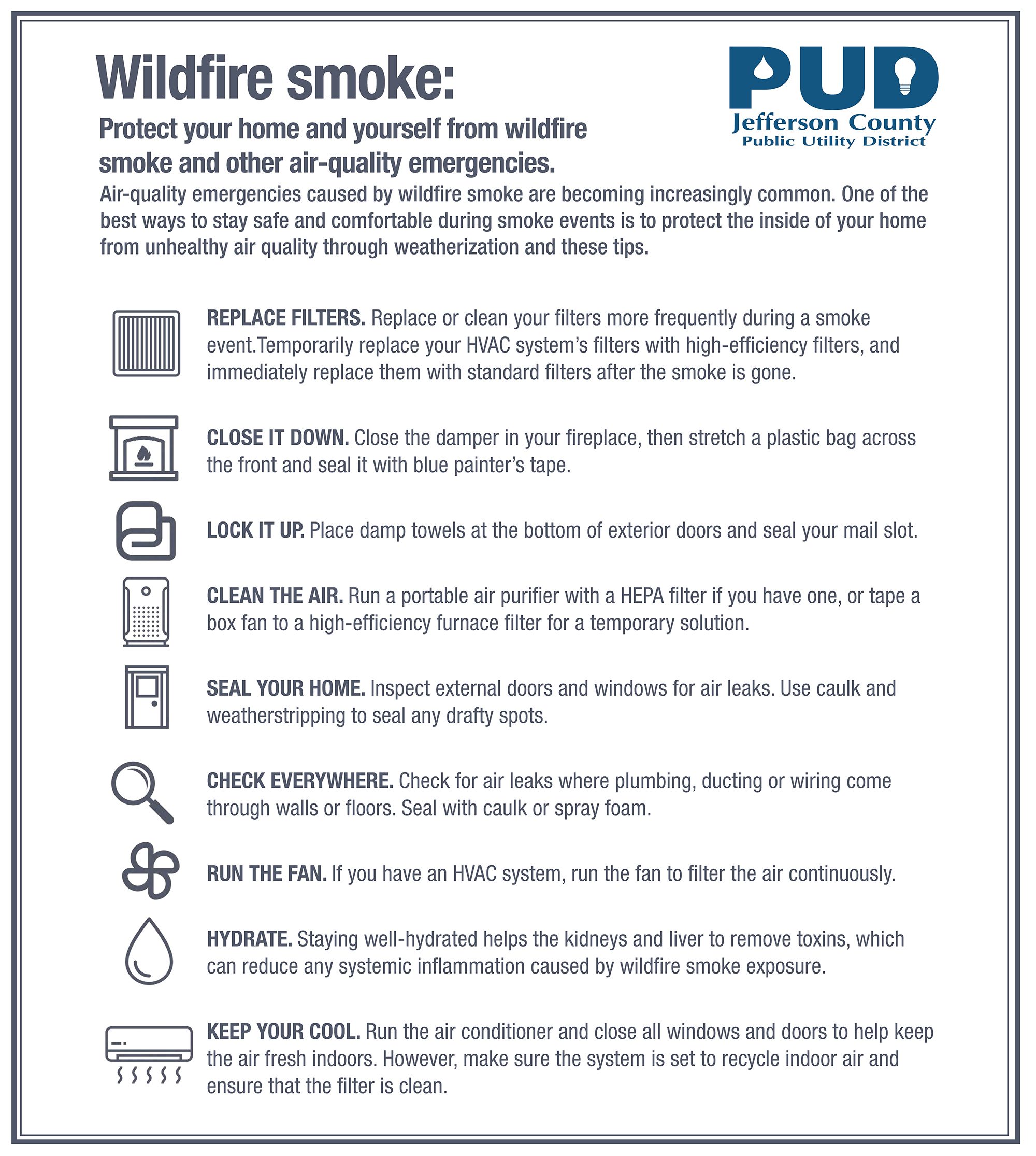 Keep Indoor Air Clean when Smoke is Outside JPUD