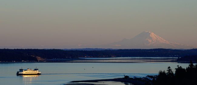 ferry at dawn photo by Jason Squire