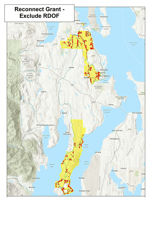 Reconnect grant area of the fiber internet service project