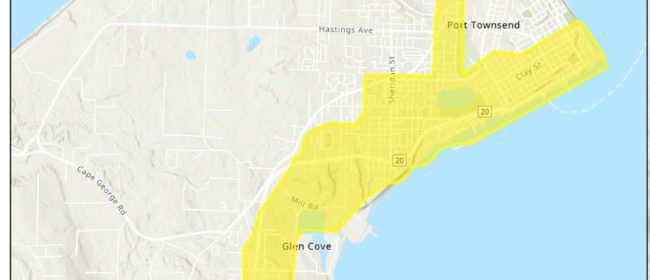 Port Townsend PWB loan areas for the fiber project