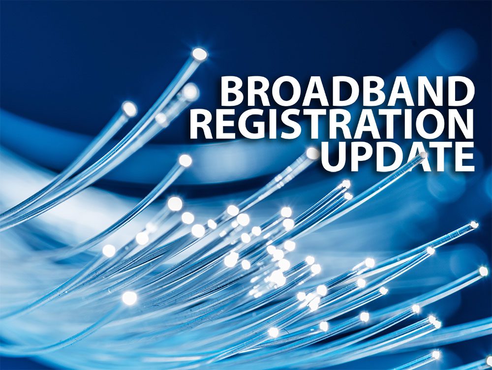 Broadband Service Registration Delayed until September
