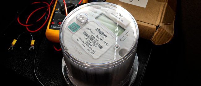 Shiny new electrical meter