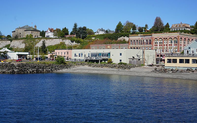 View from water of downtown Port Townsend.