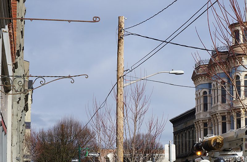 Streetlight in downtown Port Townsend