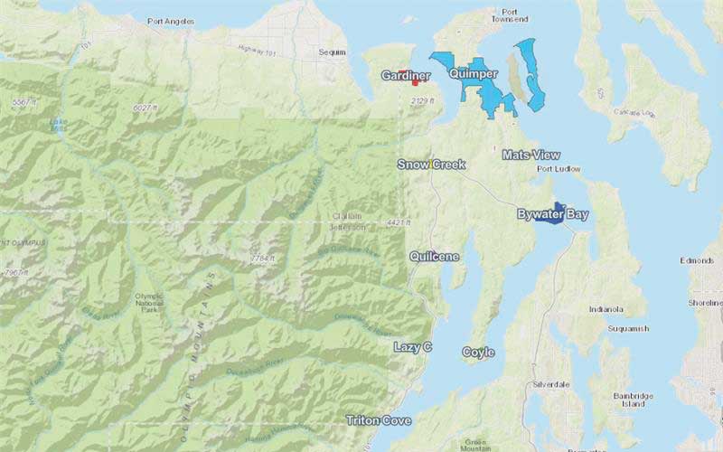 PUD water system map