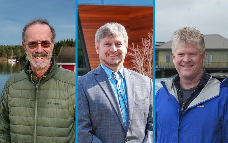 PUD commissioners Jeff Randall, Dan toepper, and Kenneth Collins