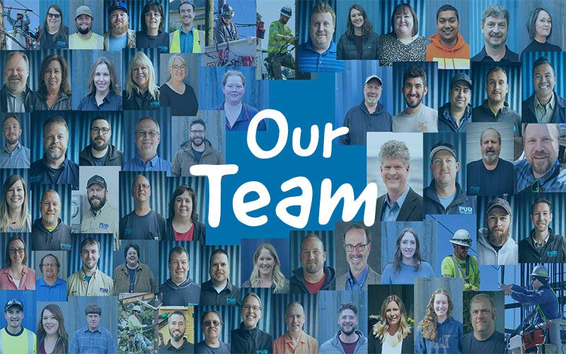 Assorted headshots of the PUD team